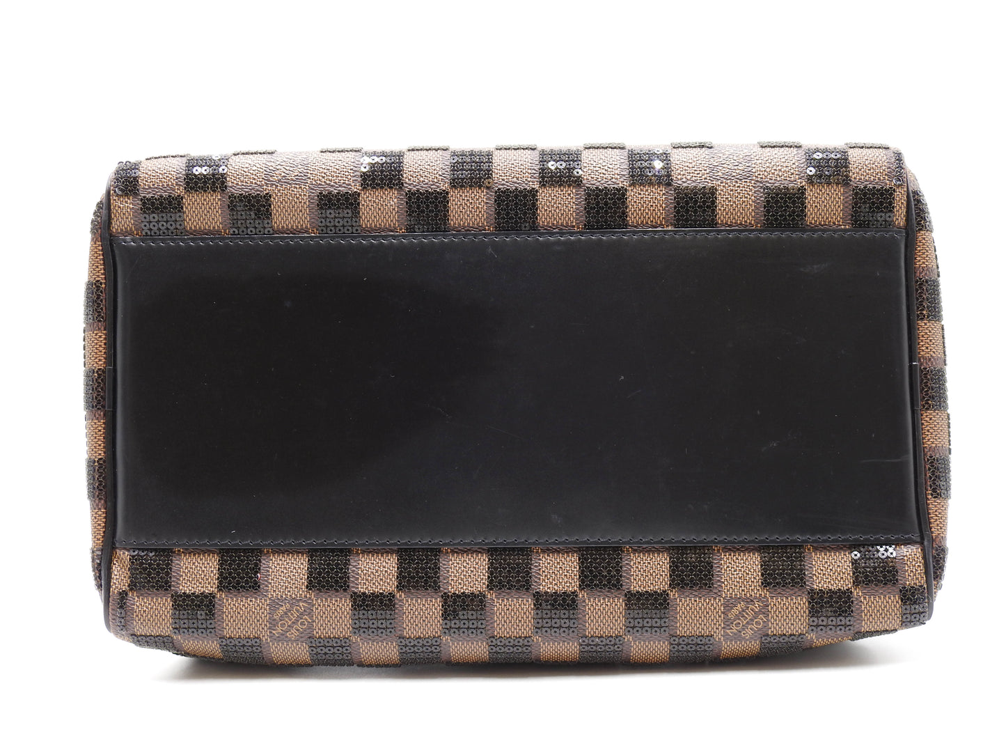 LOUIS VUITTON Damier Paillettes Sequin Speedy 30 Hand Bag Black N41262