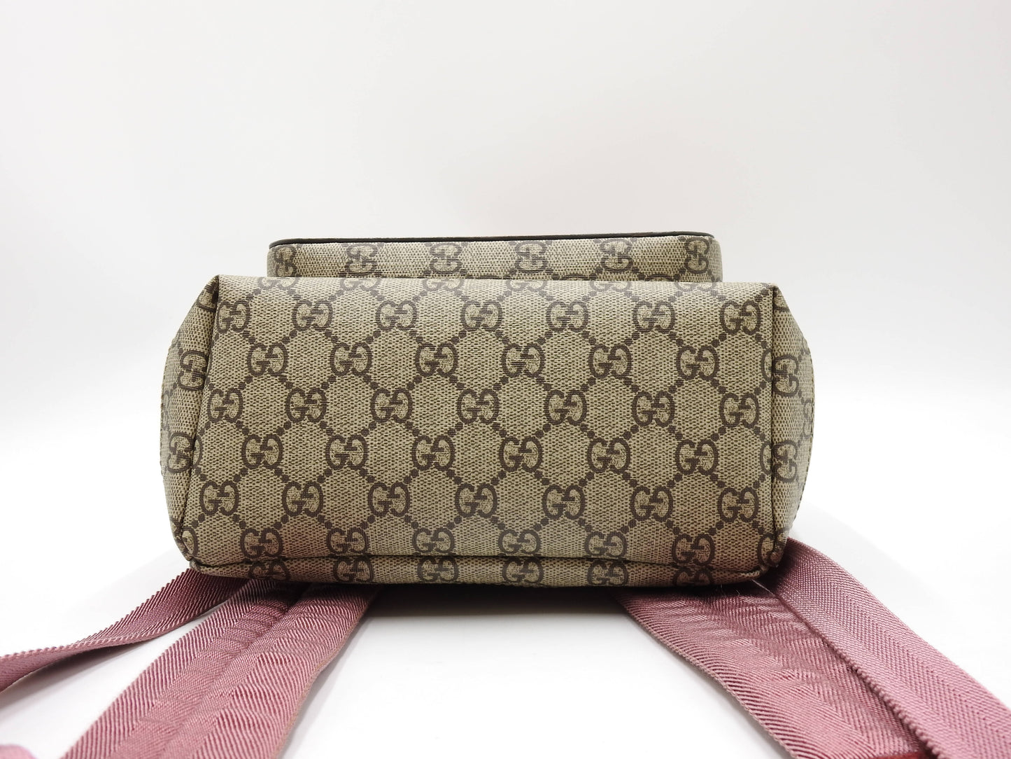 GUCCI GG Blooms Supreme Backpack Bag PVC Pink Red Beige 410544