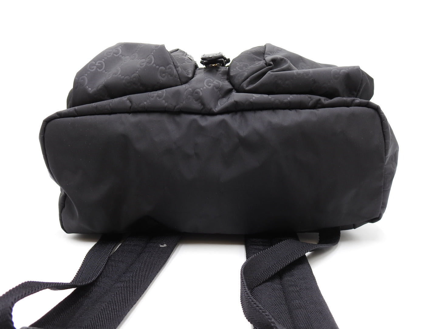 GUCCI GG Nylon Leather Backpack Bag Black 510343 Outlet