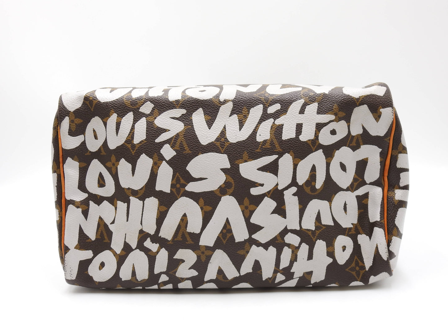 LOUIS VUITTON Monogram Graffiti Speedy 30 Hand Bag Boston Bag White M92195