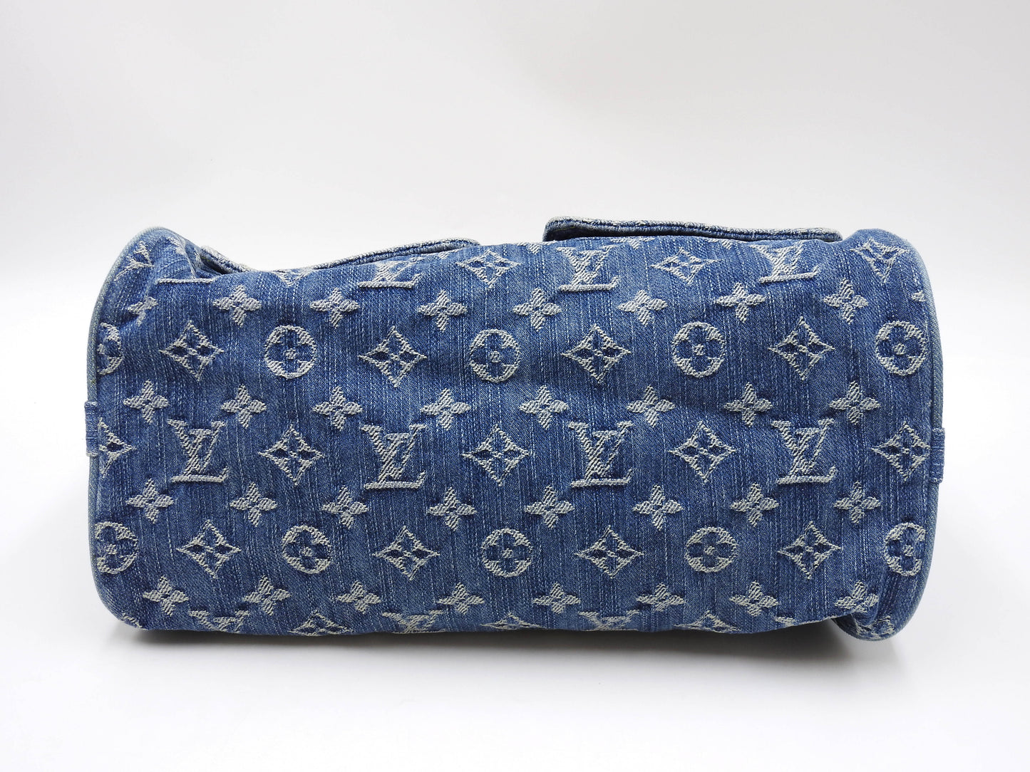 LOUIS VUITTON Monogram Denim Neo Speedy Hand Bag Boston Bag Blue M95019