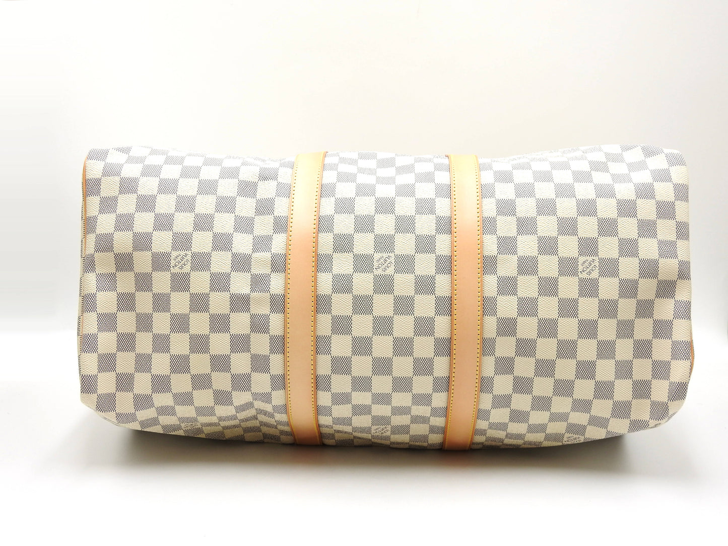 LOUIS VUITTON Damier Azur Keepall 50 Boston Bag Travel Bag N41430
