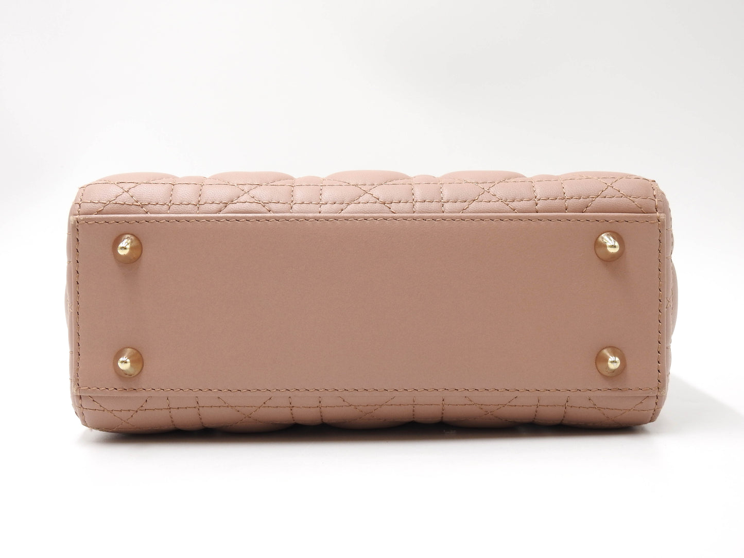 Christian Dior My Abc Lady Dior Small Shoulder Hand Bag Lambskin Pink Beige