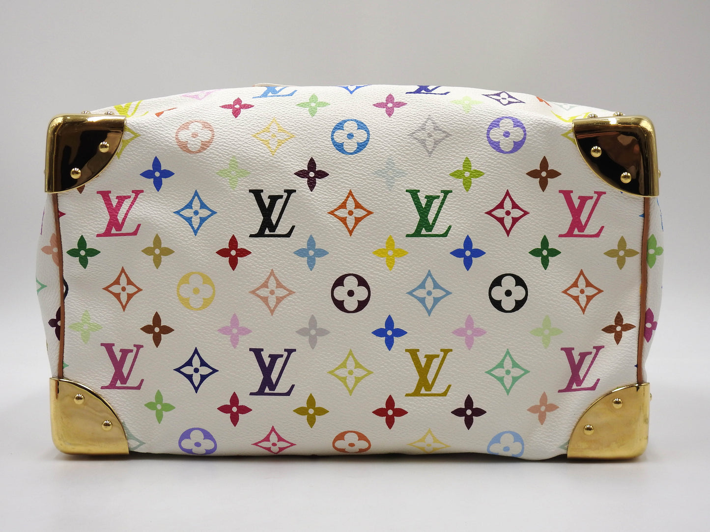 LOUIS VUITTON Speedy 30 Boston Hand Bag Multicolor Bron White M92643