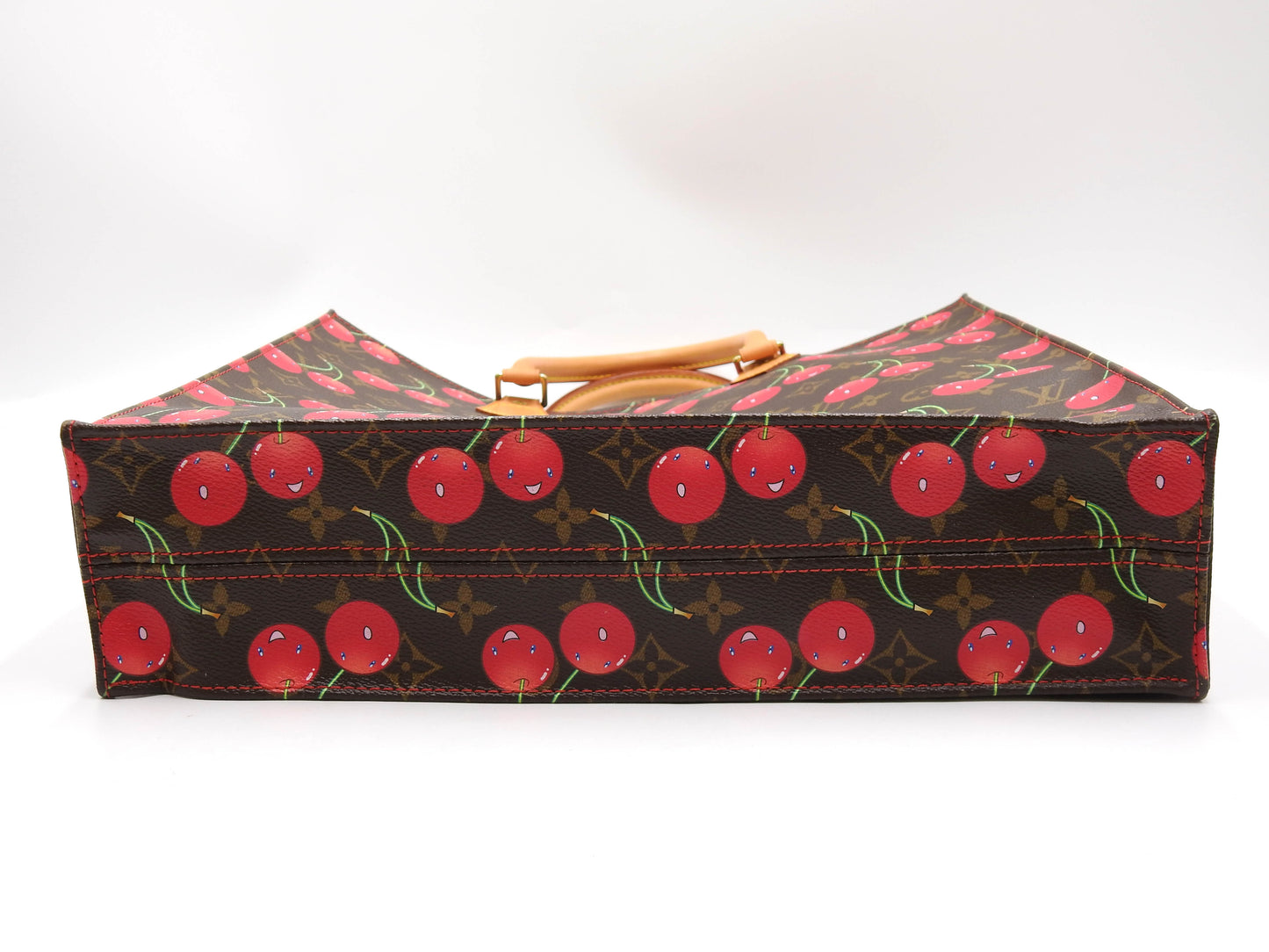 LOUIS VUITTON Monogram Cherry Sac Plat Tote Hand Bag Canvas M95010