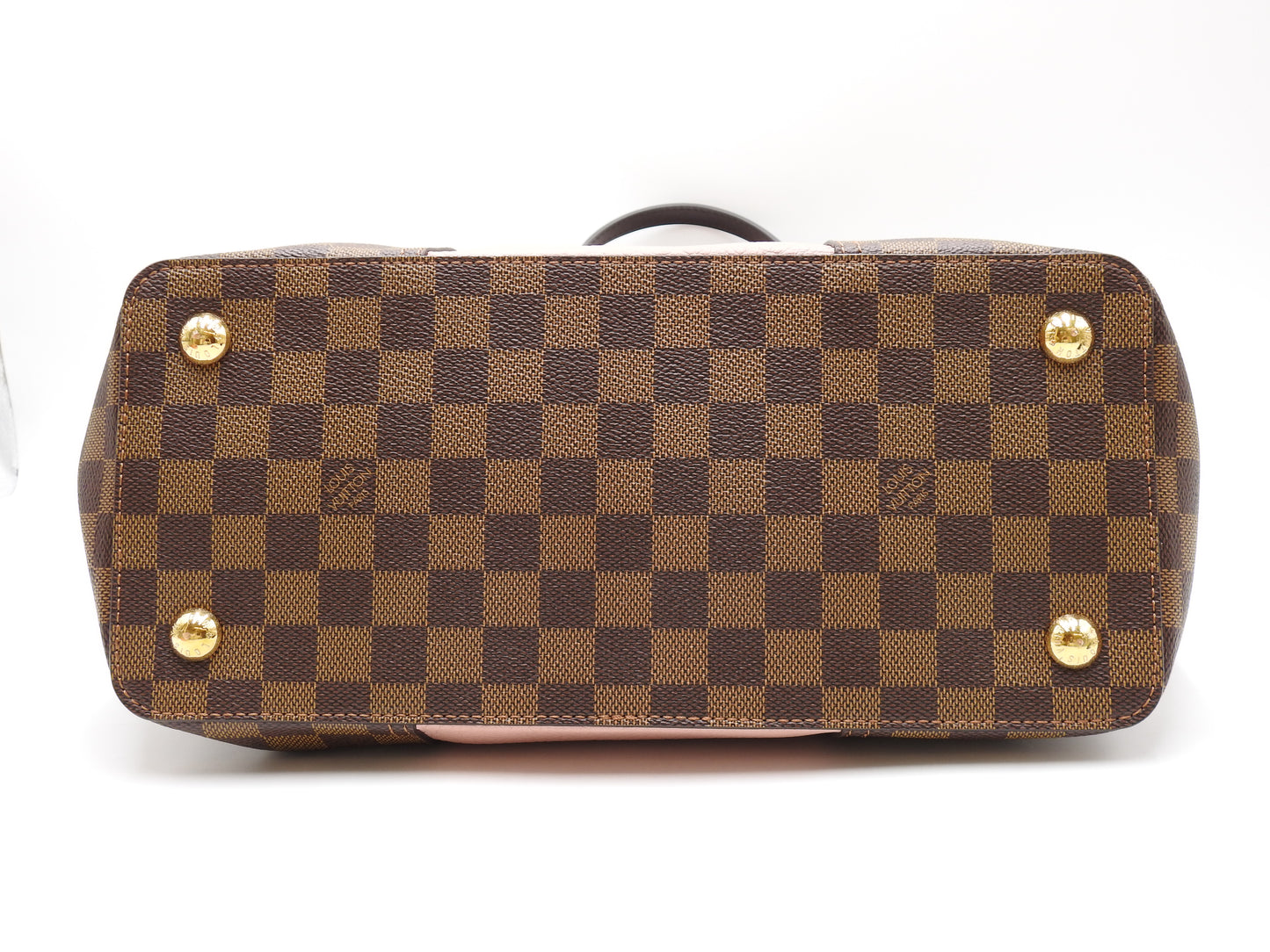 LOUIS VUITTON Jersey Shoulder Hand Bag Damier Ebene Magnolia Pink N44041