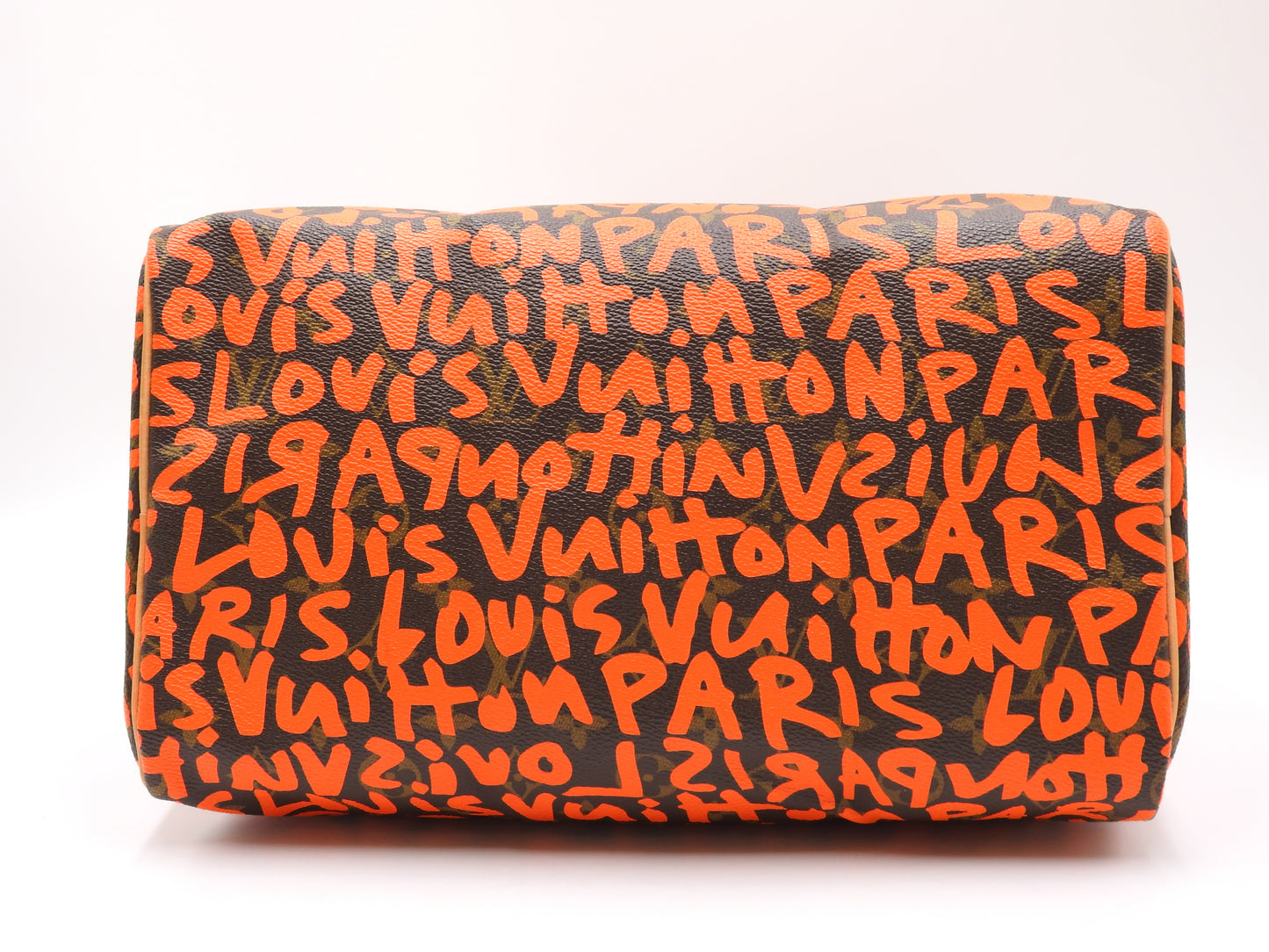 LOUIS VUITTON Monogram Graffiti Speedy 30 Boston Hand Bag Orange M93705