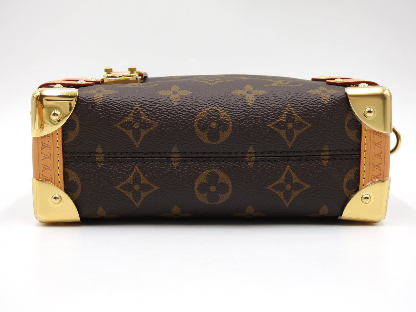 LOUIS VUITTON Monogram Side Trunk PM 2way Shoulder Hand Bag Leather M46815