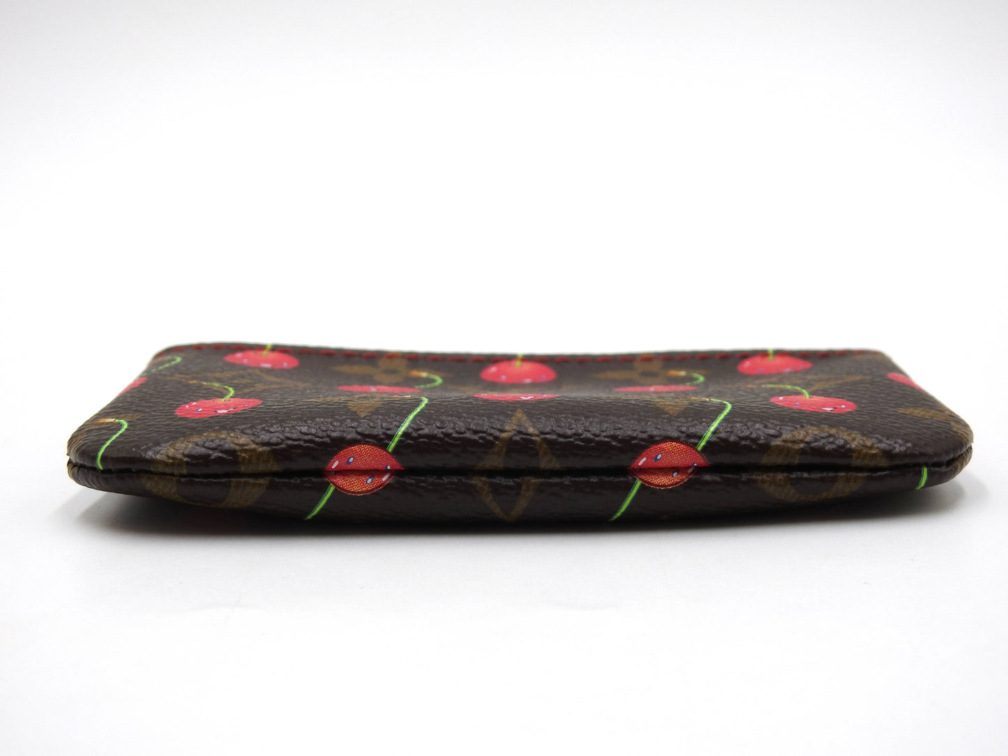 LOUIS VUITTON Monogram Cherry Pochette Cles Key Pouch Coin Purse M95042