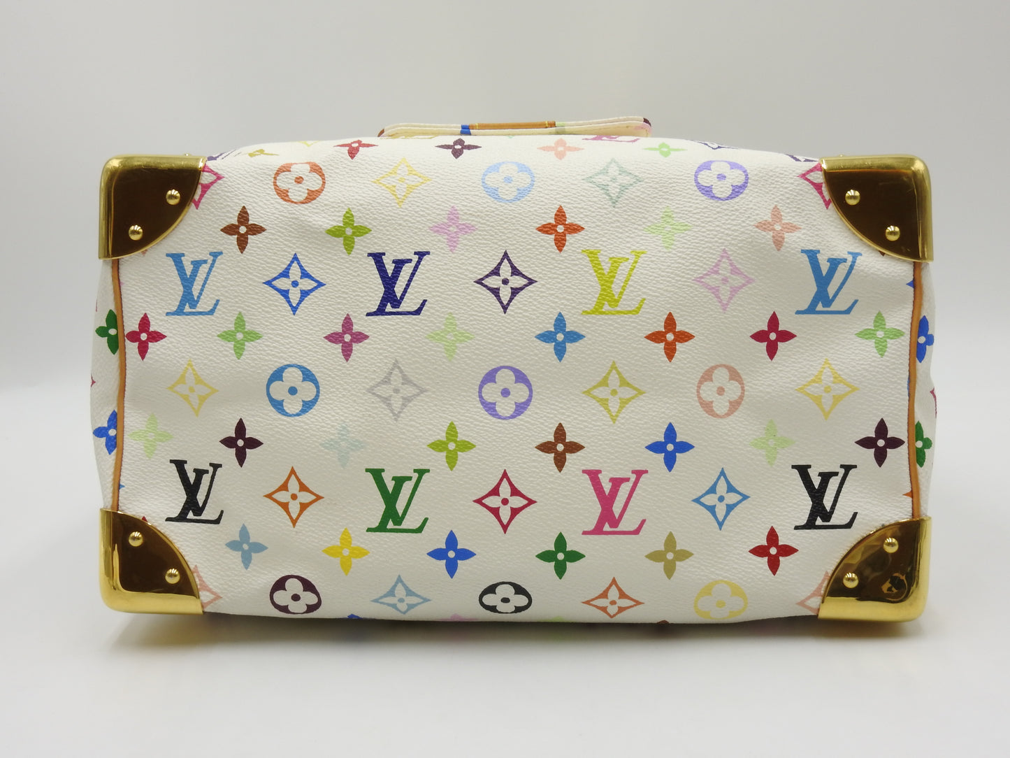 LOUIS VUITTON Speedy 30 Boston Hand Bag Multicolor Bron White M92643
