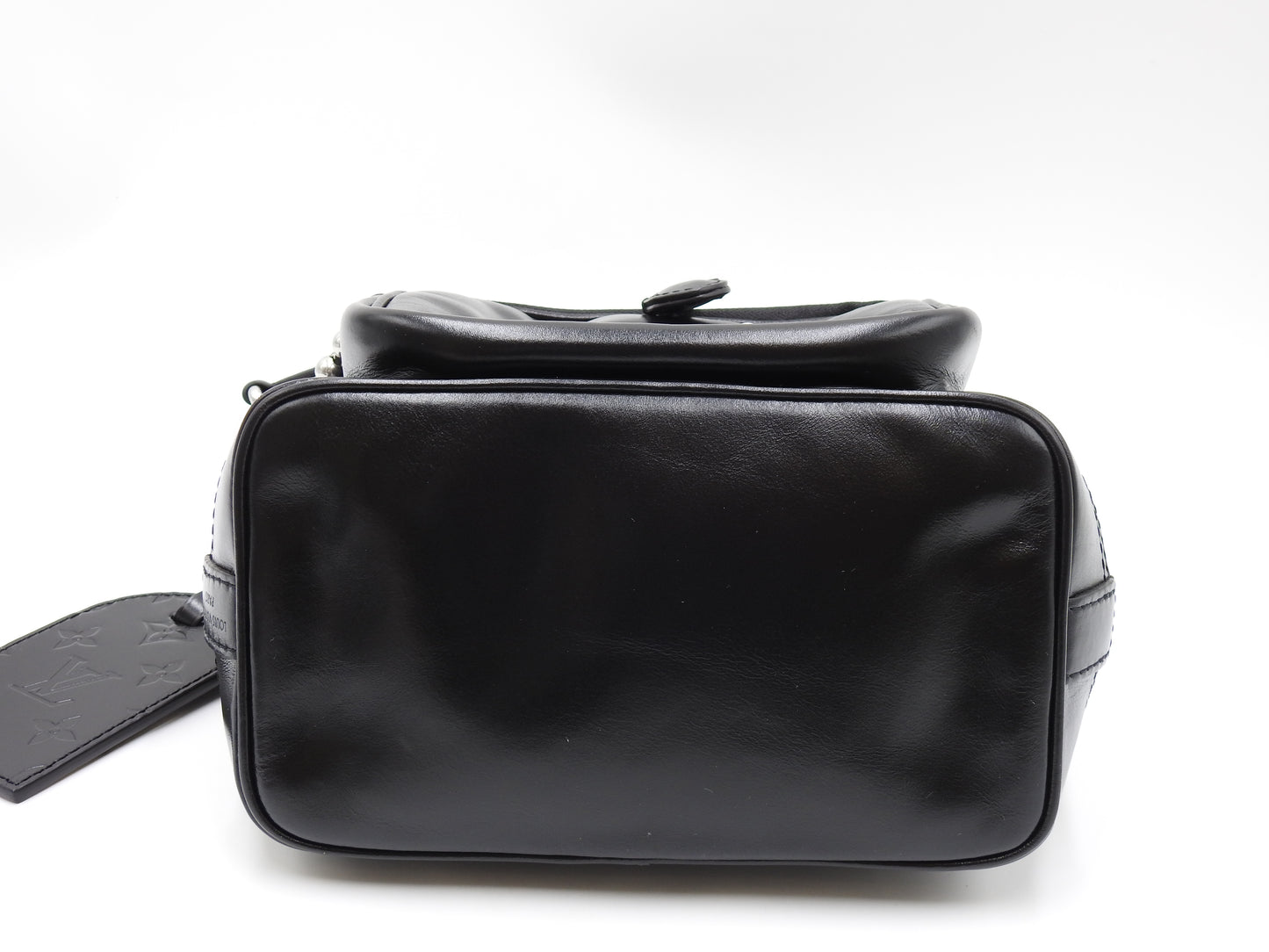 LOUIS VUITTON Noe Cargo Shoulder Bucket Hand Bag Calf Leather Black M13985