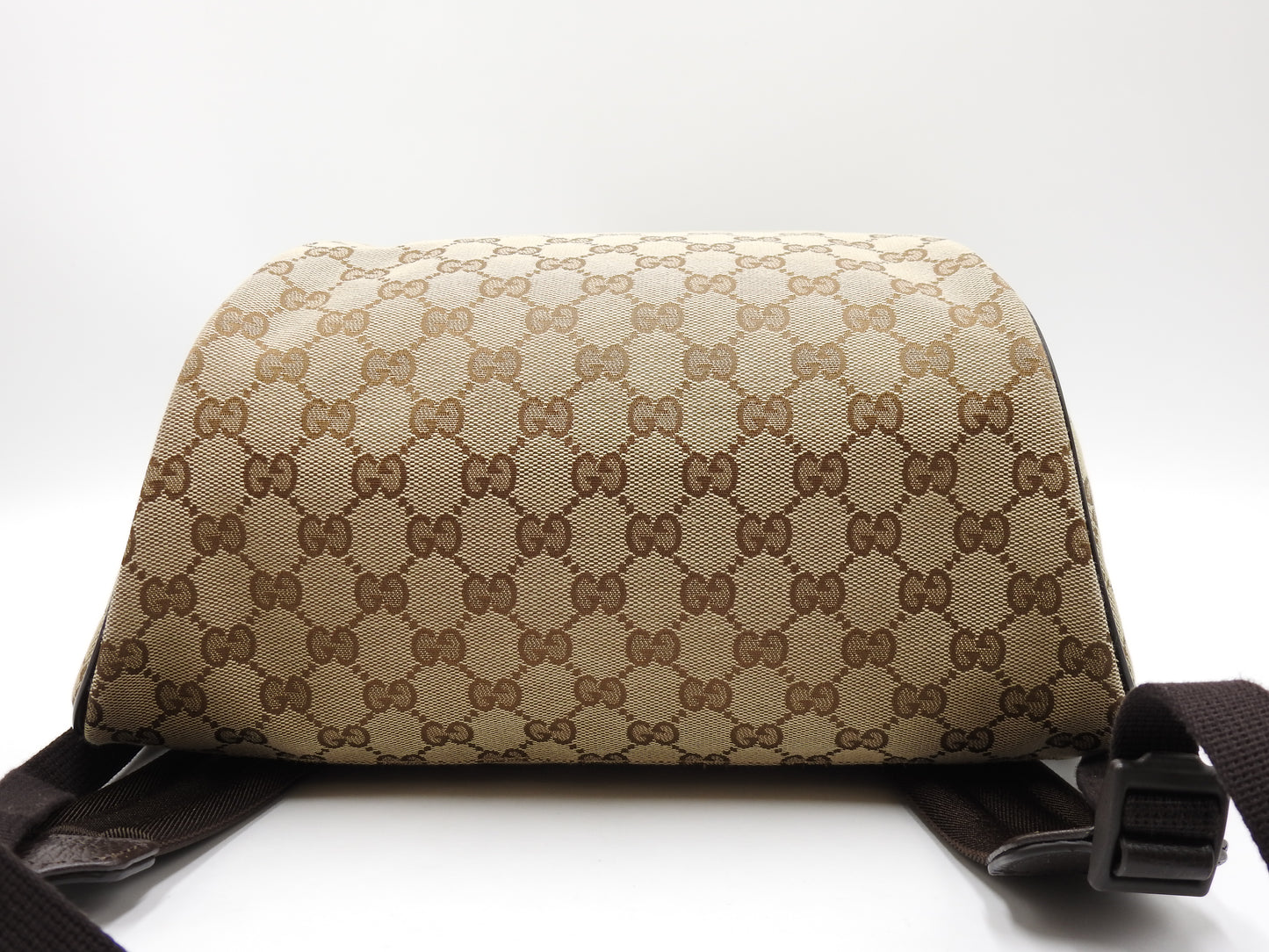 GUCCI Monogram GG Canvas Backpack Bag Beige Brown 449906 Outlet