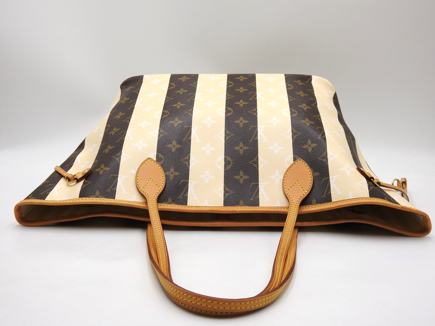 LOUIS VUITTON Monogram Rayures Neverfull MM Tote Shoulder Bag M40560