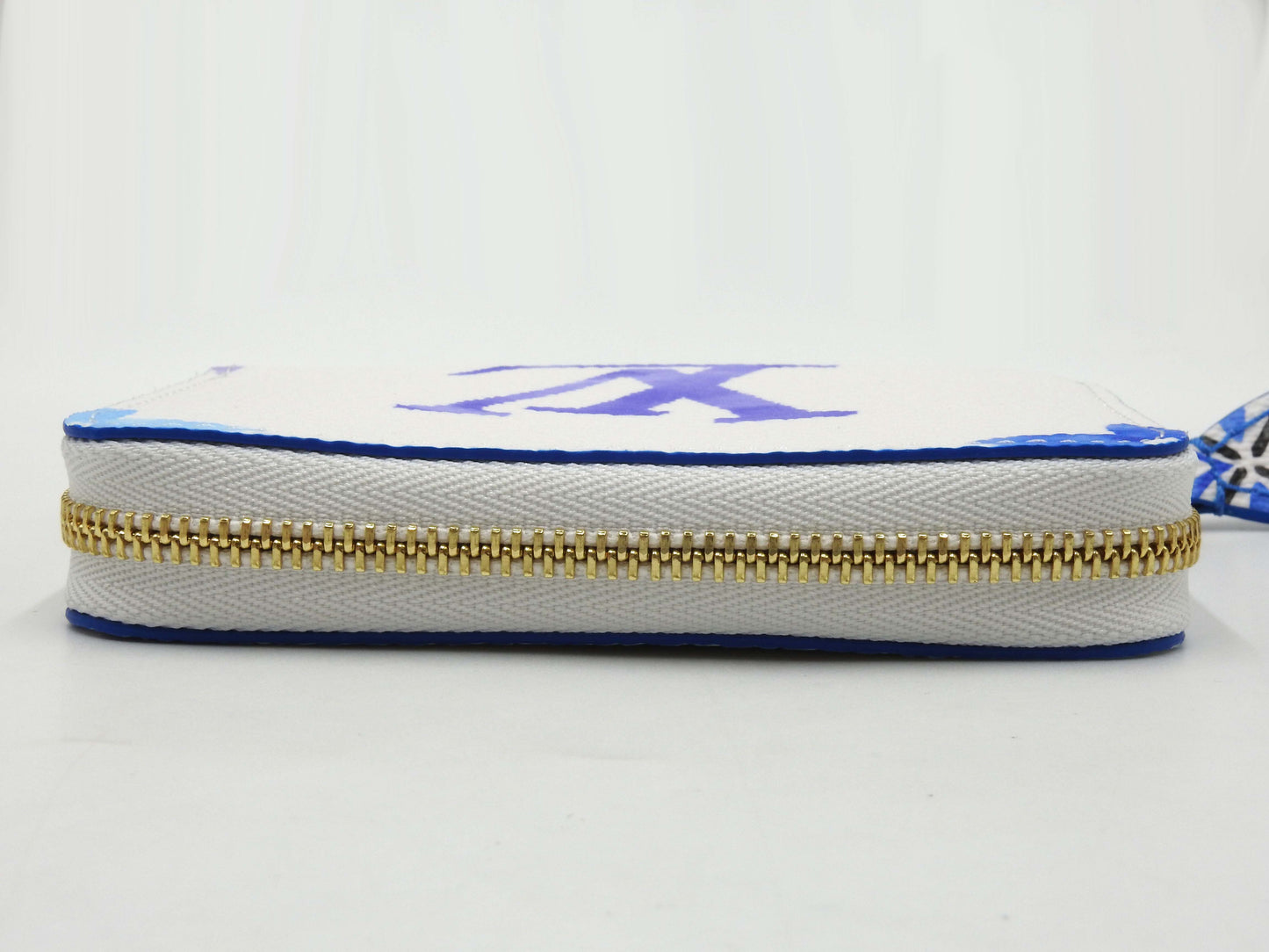 LOUIS VUITTON Monogram Giant By The Pool Zippy Coin Purse Blue White M82417