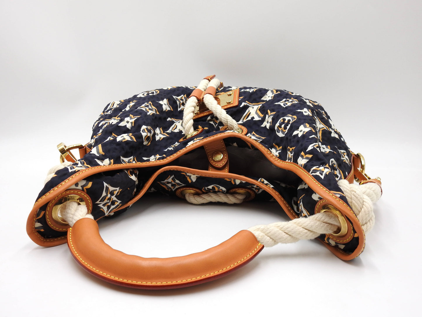 LOUIS VUITTON Bulle MM Shoulder Bag Monogram Marine Navy Nylon M40235