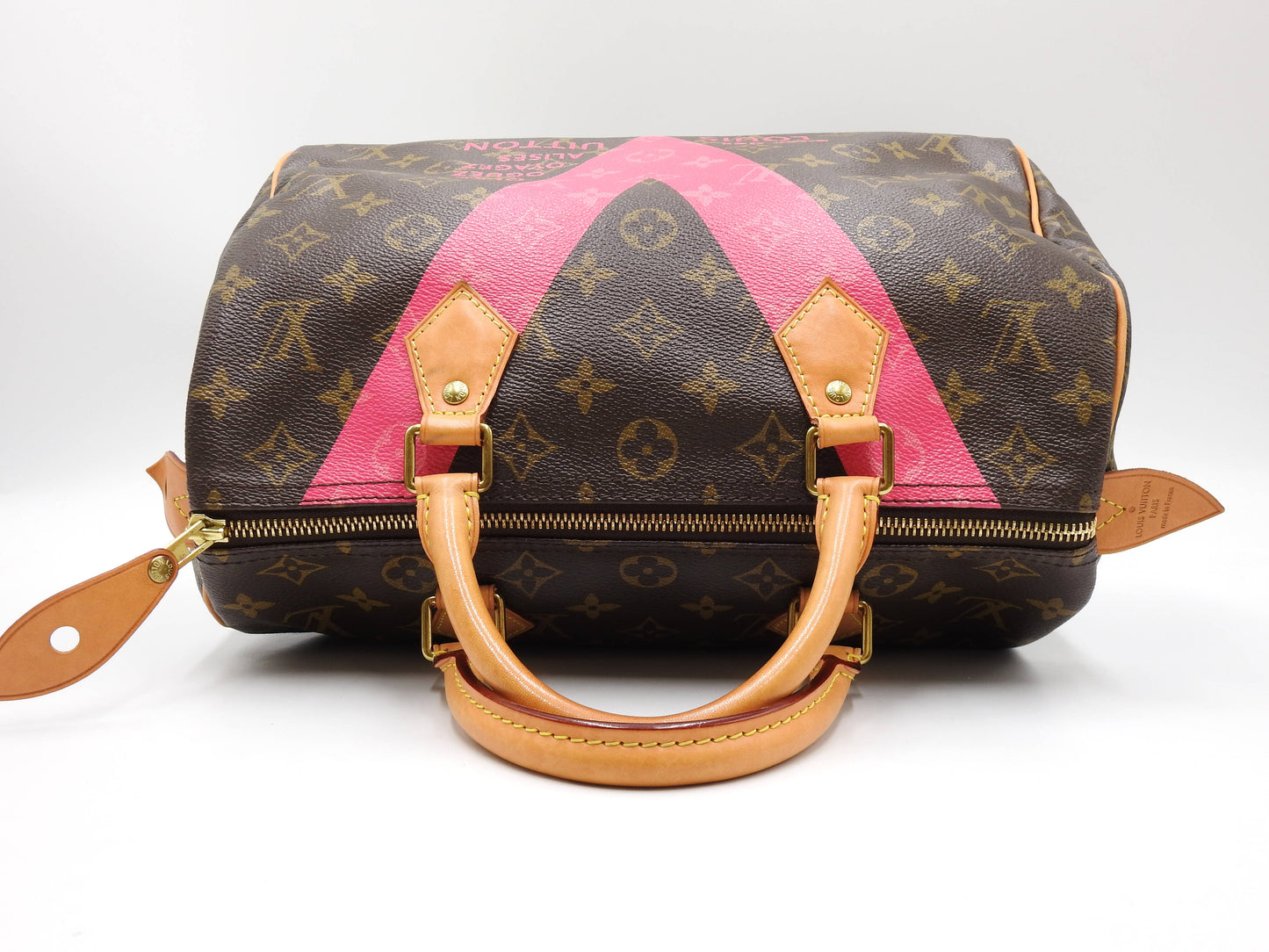 LOUIS VUITTON Monogram V Speedy 30 Hand Bag Boston Bag M41533