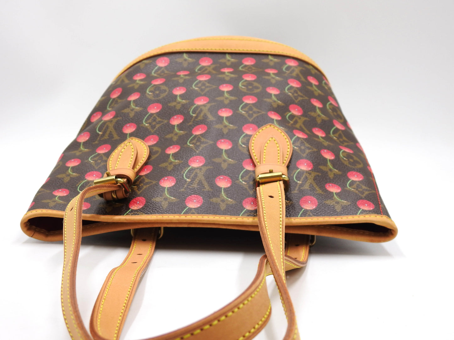 LOUIS VUITTON Monogram Cherry Bucket PM Shoulder Tote Bag Pouch M950123