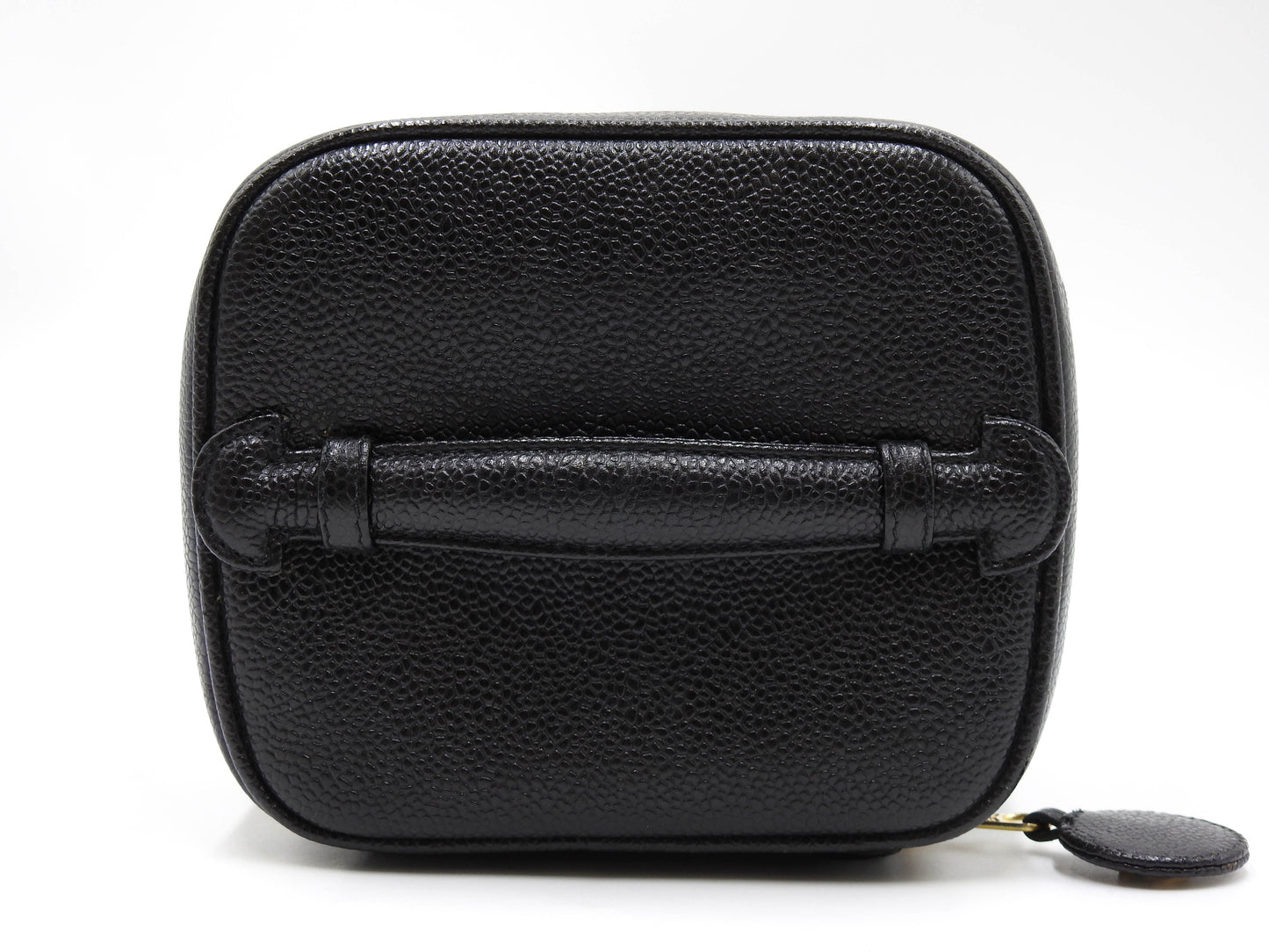 CHANEL CC Timeless Vanity Bag Cosmetic Pouch Caviarskin Black A01998