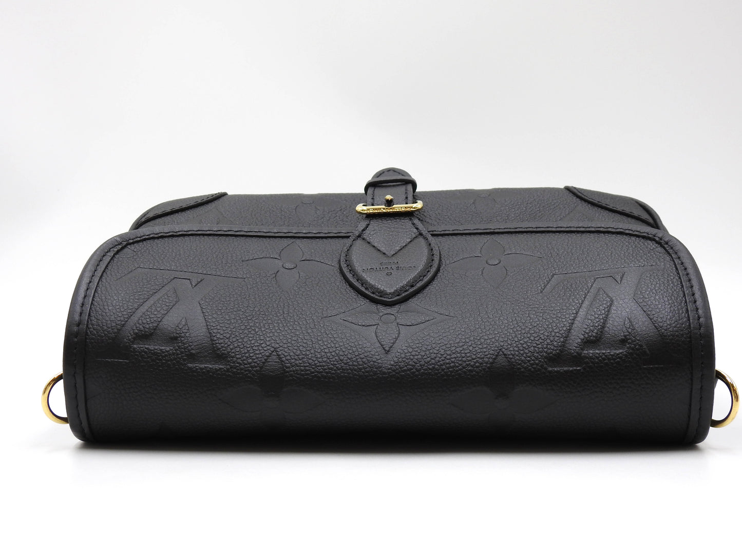 LOUIS VUITTON Monogram Empreinte Diane Shoulder Hand Bag Black M46386