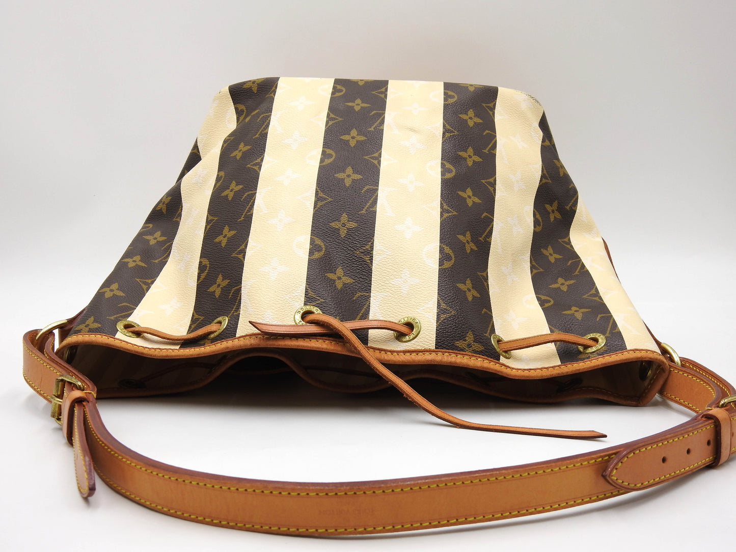 LOUIS VUITTON Petit Noe Monogram Rayure Shoulder Bag Hand Bag M40564