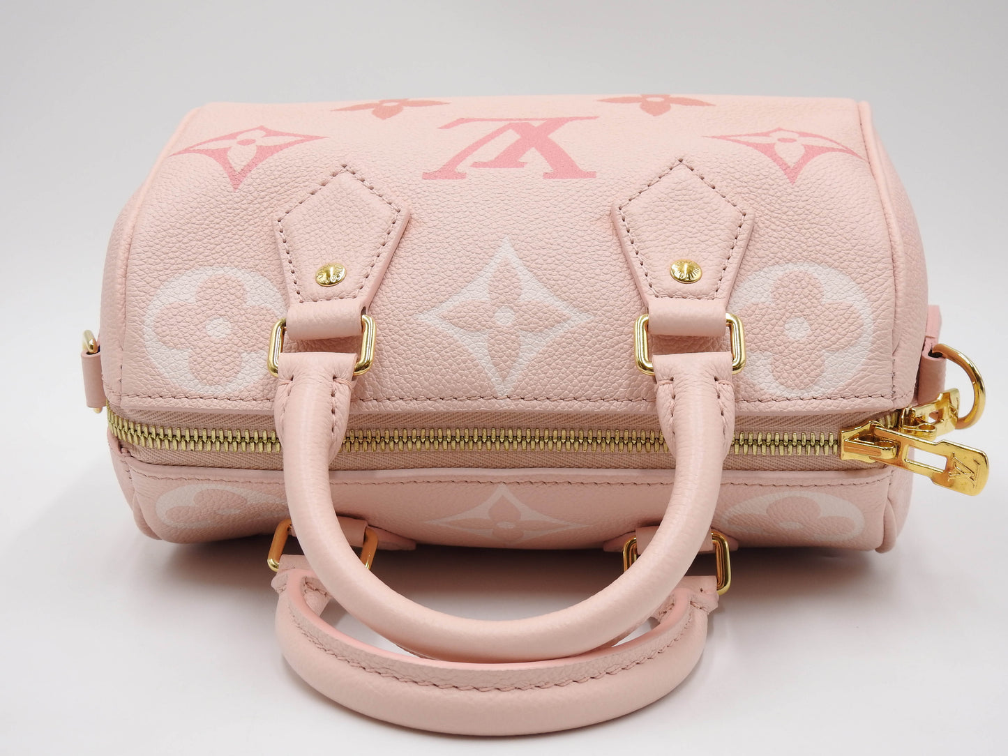LOUIS VUITTON Monogram Empreinte Speedy 20 Bandouliere Hand Bag PInk M46518