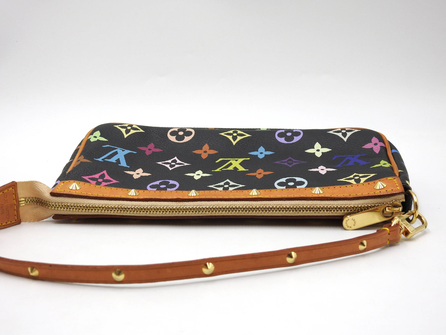 LOUIS VUITTON Pochette Accessories Pouch Monogram Multicolor Noir M92648