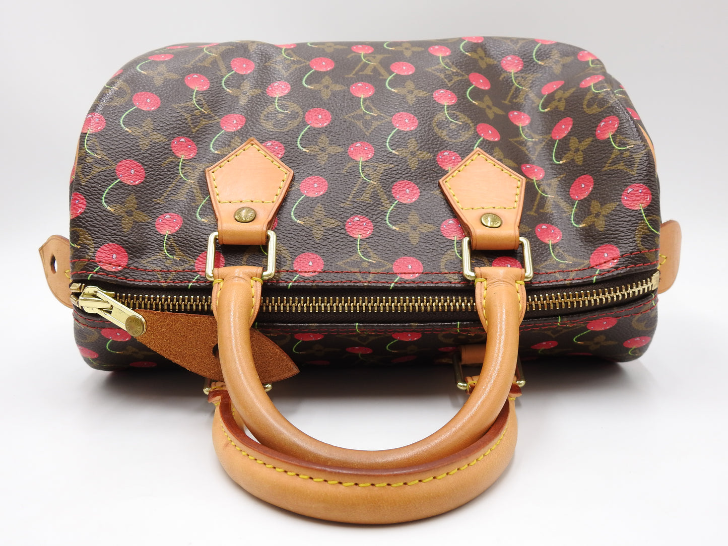 LOUIS VUITTON Monogram Cherry Speedy 25 Hand Bag Boston Bag Canvas M95009