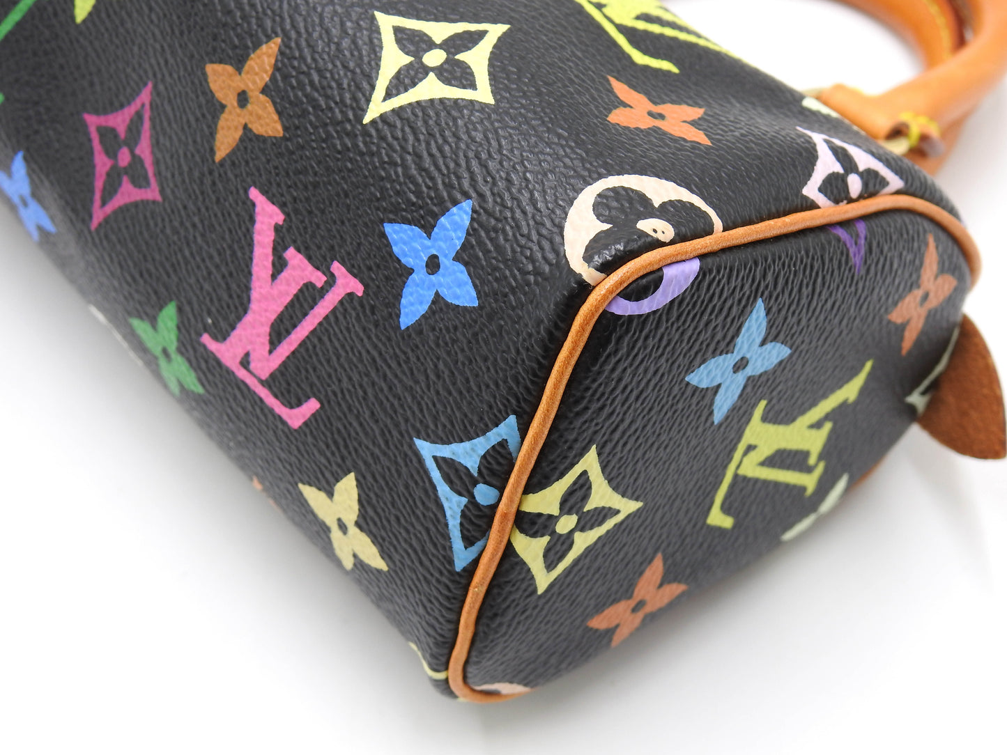 LOUIS VUITTON Monogram Mini Speedy Hand Bag Multicolor Noir Black M92644