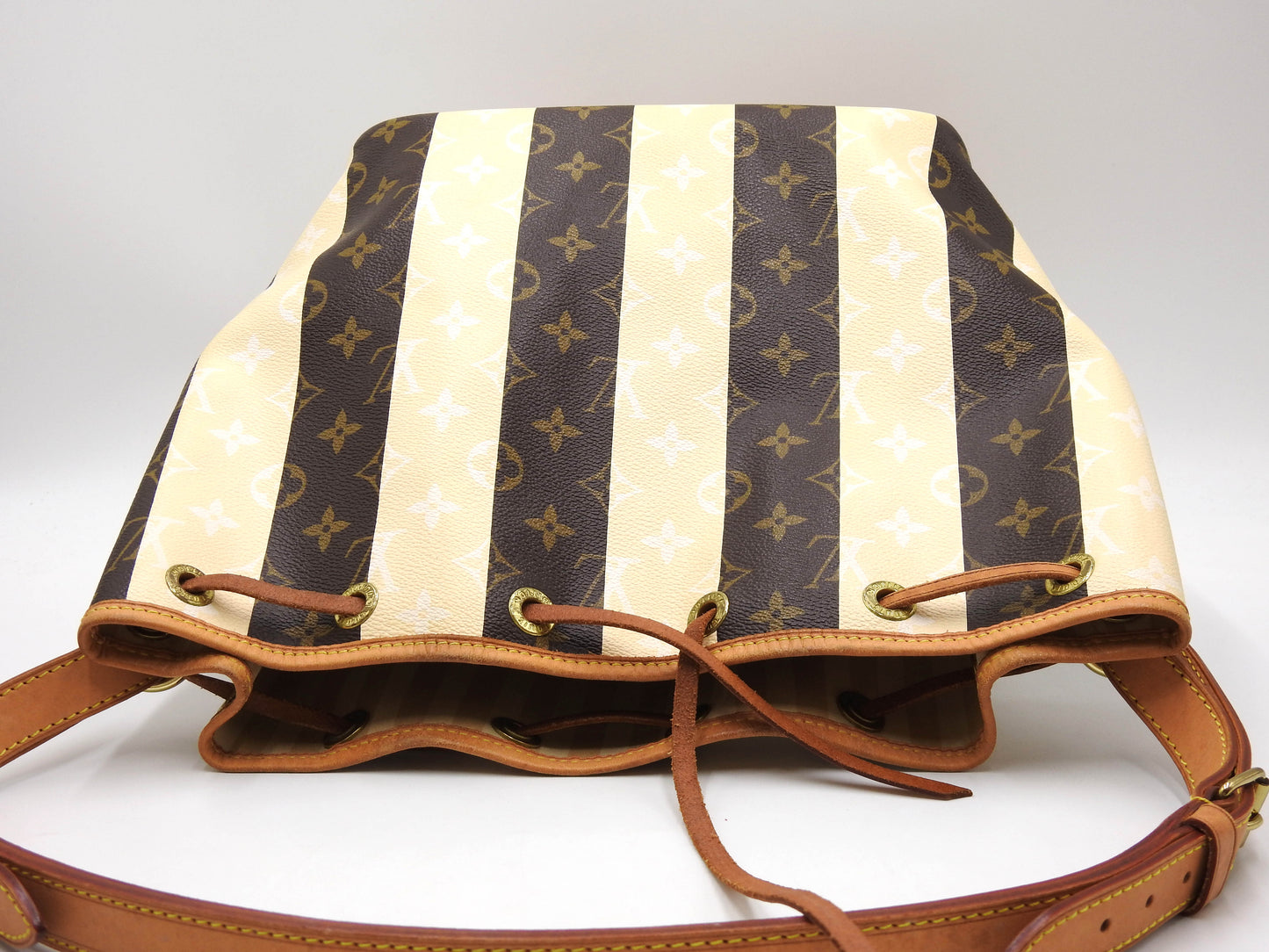 LOUIS VUITTON Petit Noe Monogram Rayure Shoulder Bag Hand Bag M40564