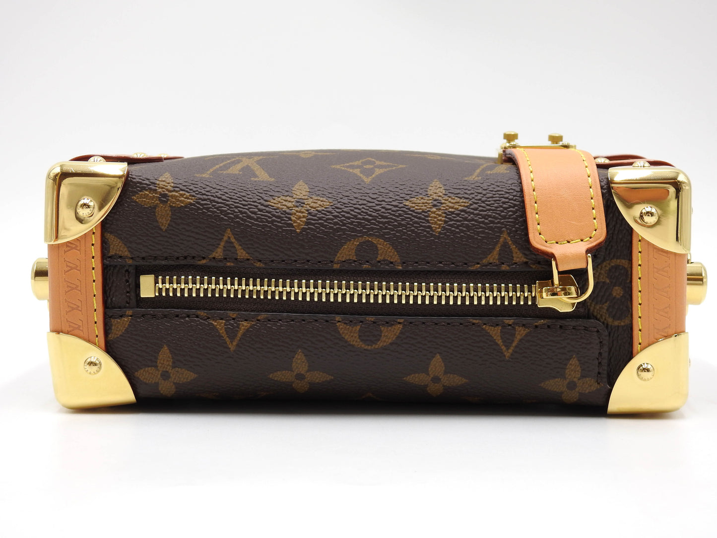 LOUIS VUITTON Monogram Side Trunk PM 2way Shoulder Hand Bag Leather M46815