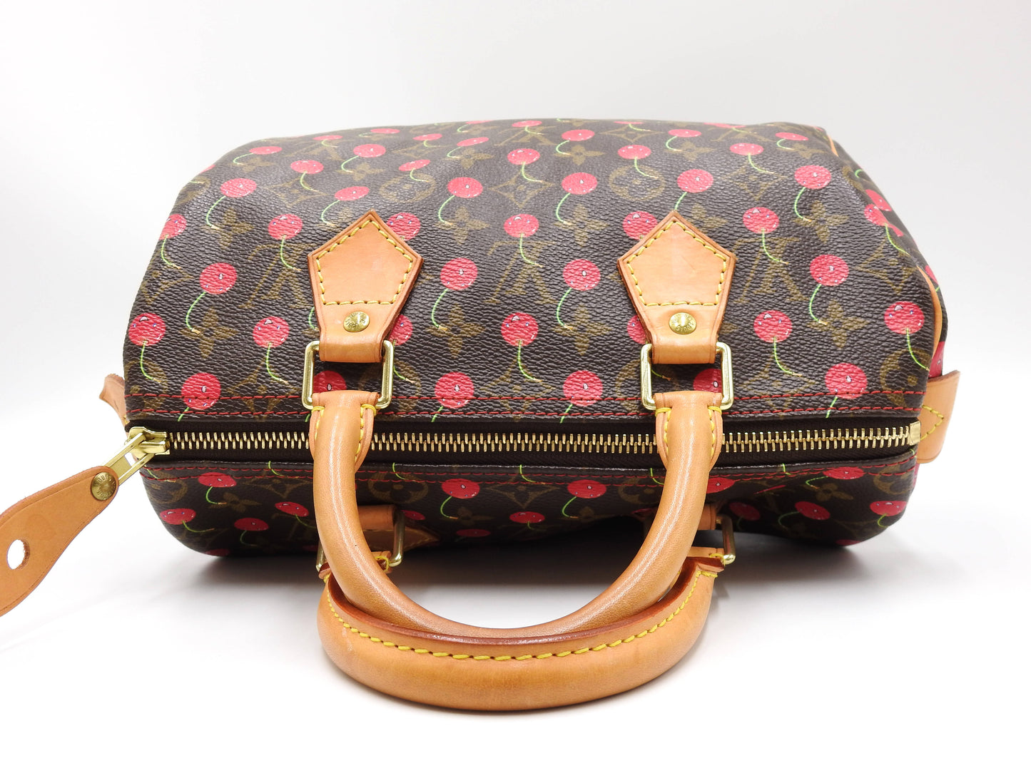 LOUIS VUITTON Monogram Cherry Speedy 25 Hand Bag Boston Bag Canvas M95009