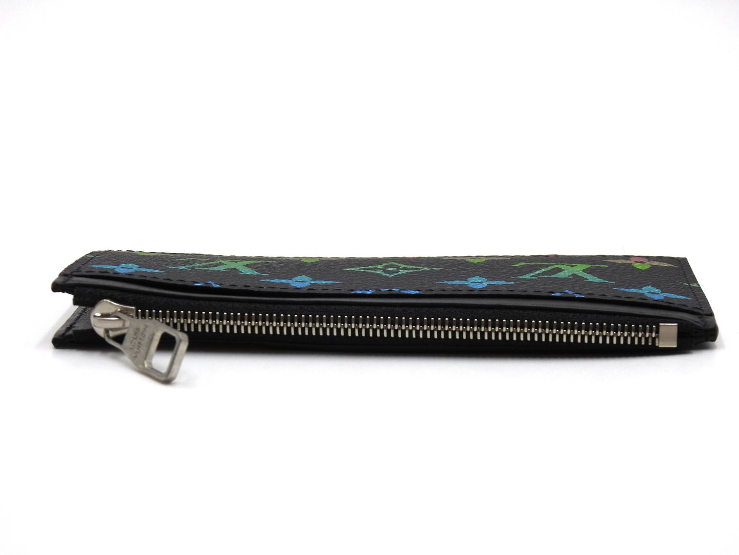 LOUIS VUITTON Monogram Gradient Zip Coin Purse Card Holder Black M14261