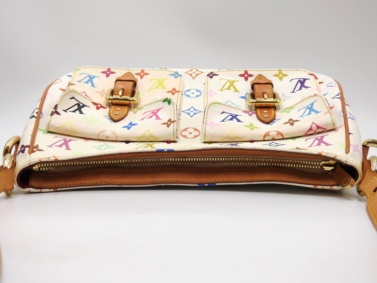 LOUIS VUITTON Lodge GM Shoulder Bag Monogram Multicolor White M40051