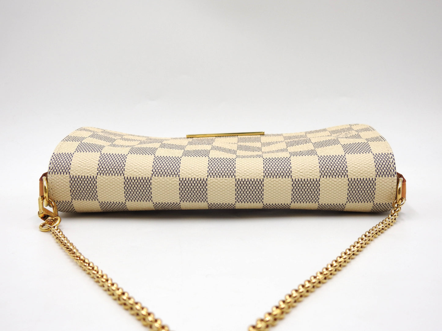 LOUIS VUITTON Damier Azur Favorite PM 2way Shoulder Hand Bag Canvas N41266