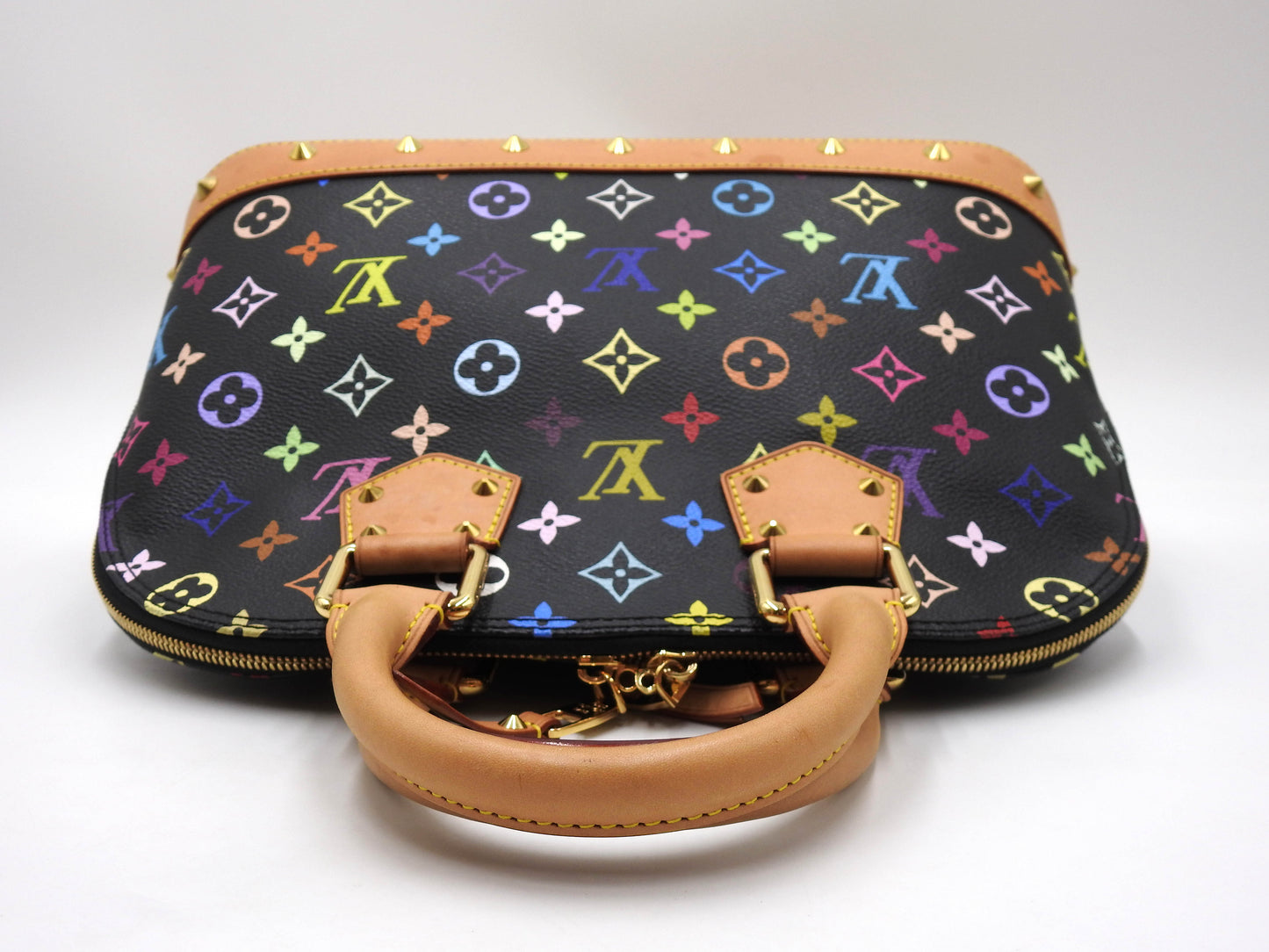 LOUIS VUITTON Alma PM Hand Bag Multicolor Noir Black M40444
