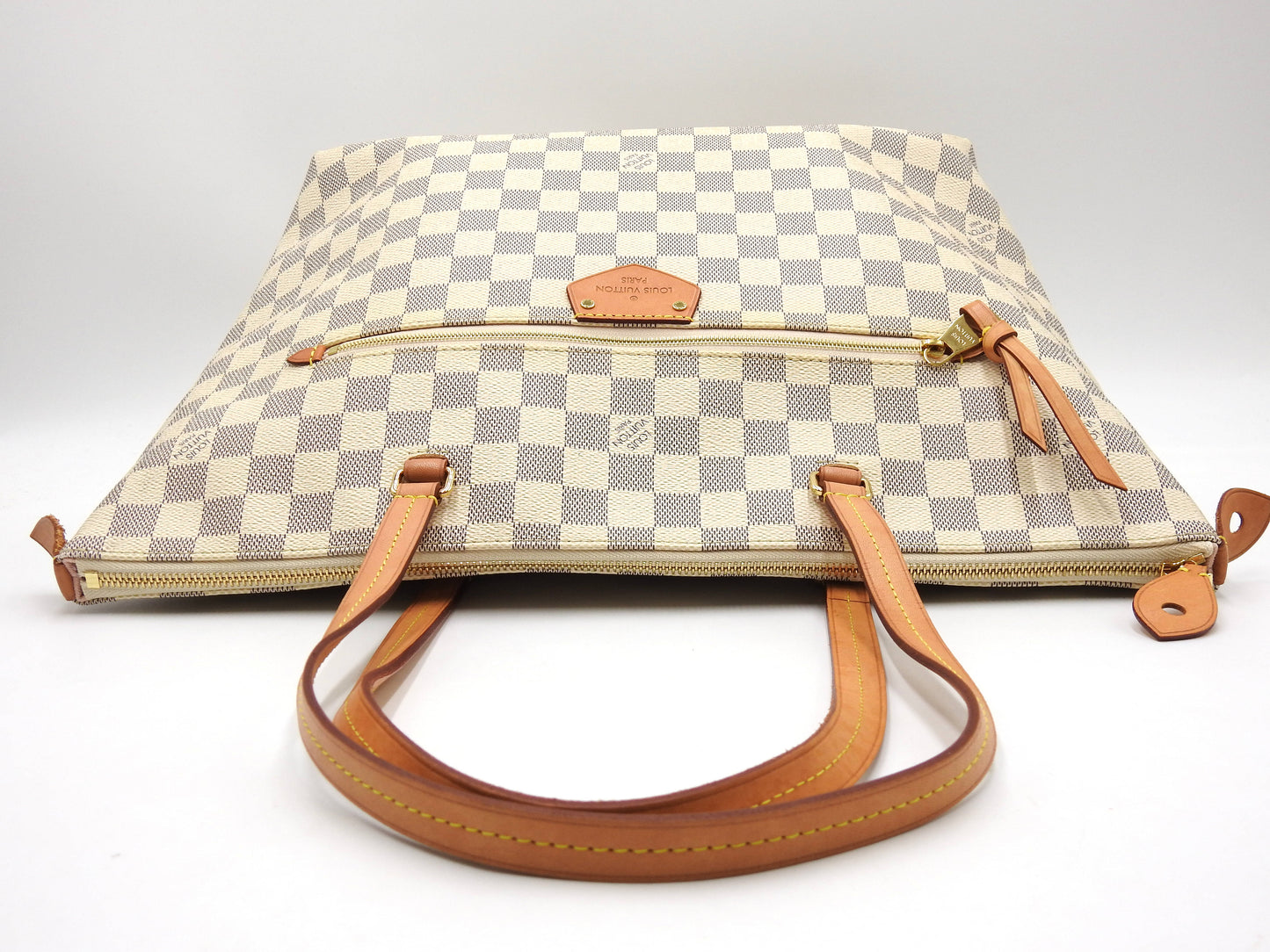 LOUIS VUITTON Iena MM Damier Azur Tote Bag Shoulder Bag Canvas N44040