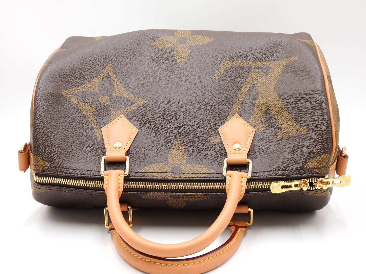LOUIS VUITTON Monogram Giant Reverse Speedy 30 Boston Hand Bag N44602