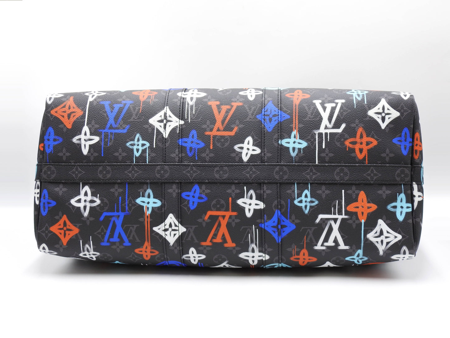 LOUIS VUITTON Monogram Graffiti Keepall Bandouliere 50 Boston Bag M21384