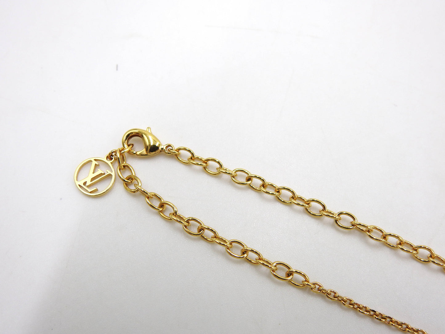 LOUIS VUITTON Collier Blooming Necklace GP Flower Brass M64855