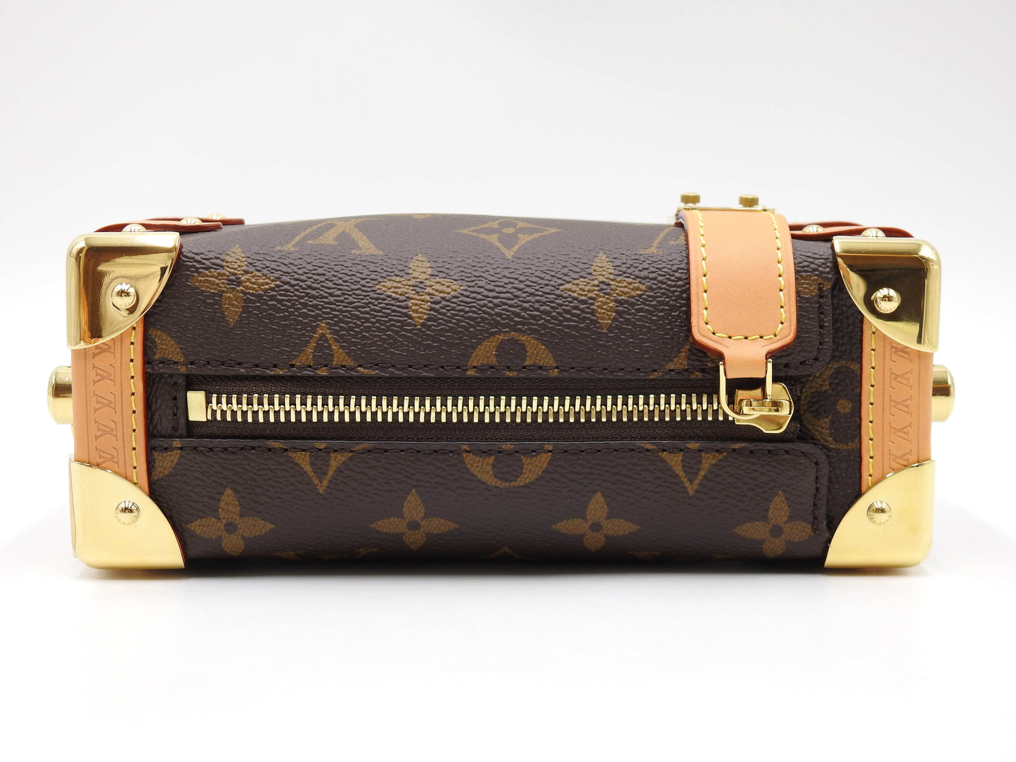 LOUIS VUITTON Monogram Side Trunk PM 2way Shoulder Hand Bag Leather M46815