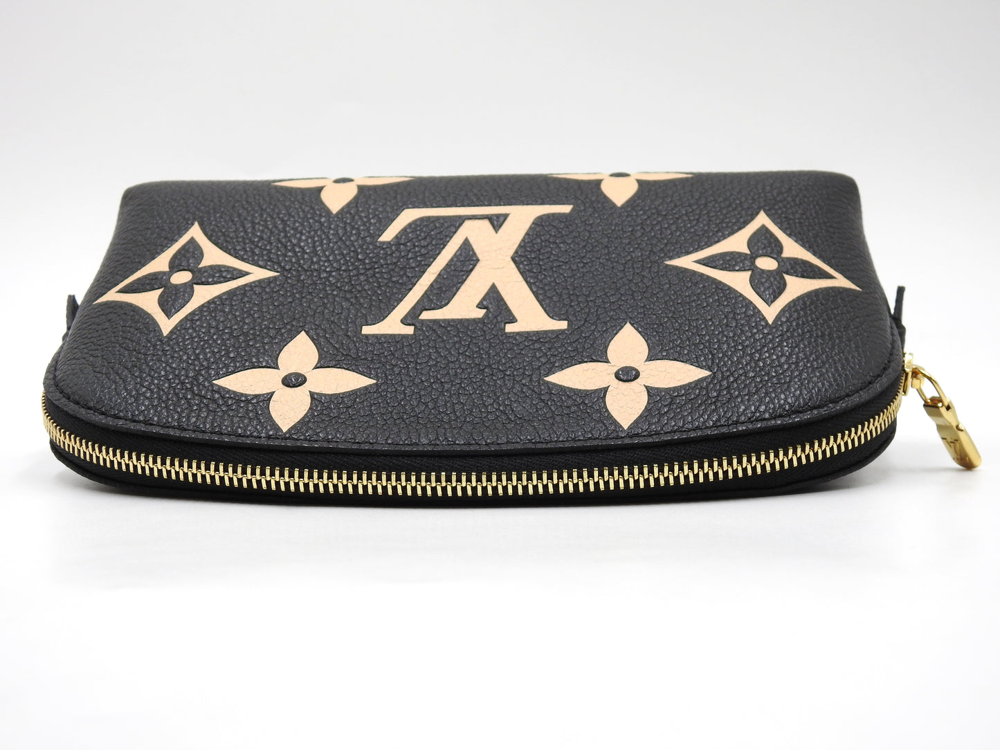 LOUIS VUITTON Monogram Empreinte Giant Cosmetic Pouch Black Beige M59086