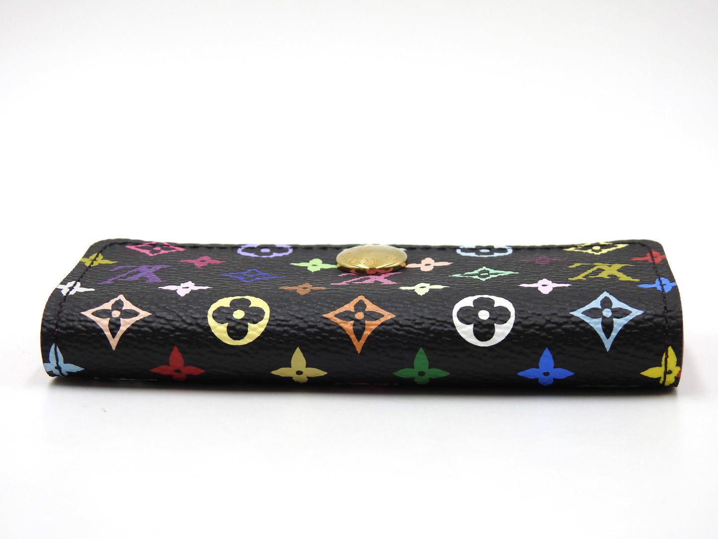 LOUIS VUITTON Multicles 4 Ring Key Holder Monogram Multicolor Black M93732