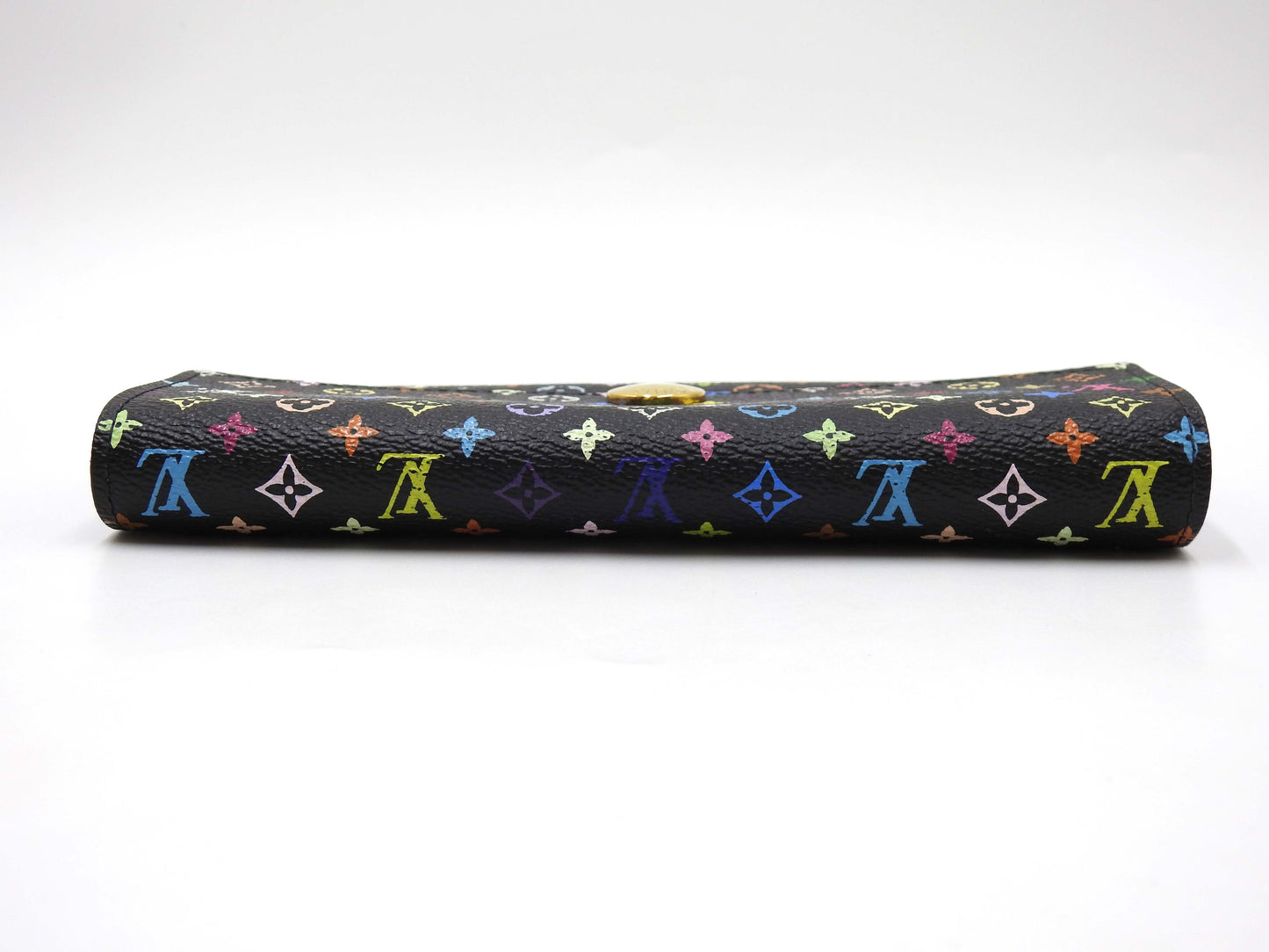 LOUIS VUITTON Monogram Multicolor Sarah Wallet Black Purple M60273