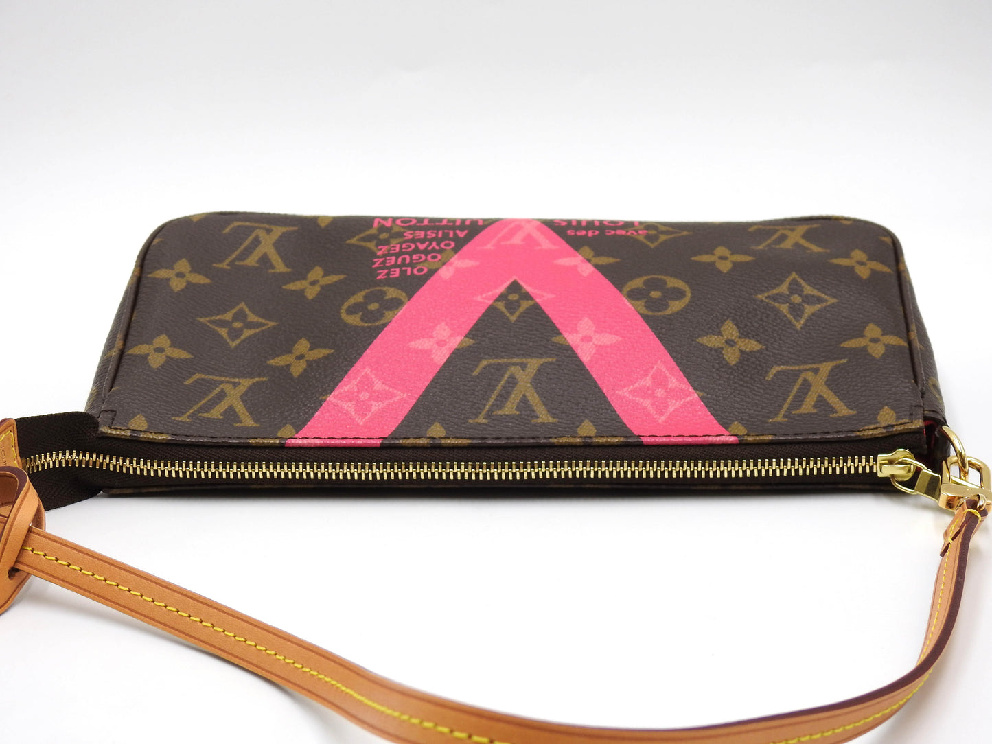 LOUIS VUITTON Monogram V Line Pochette Accessories Pouch Grenade M41605