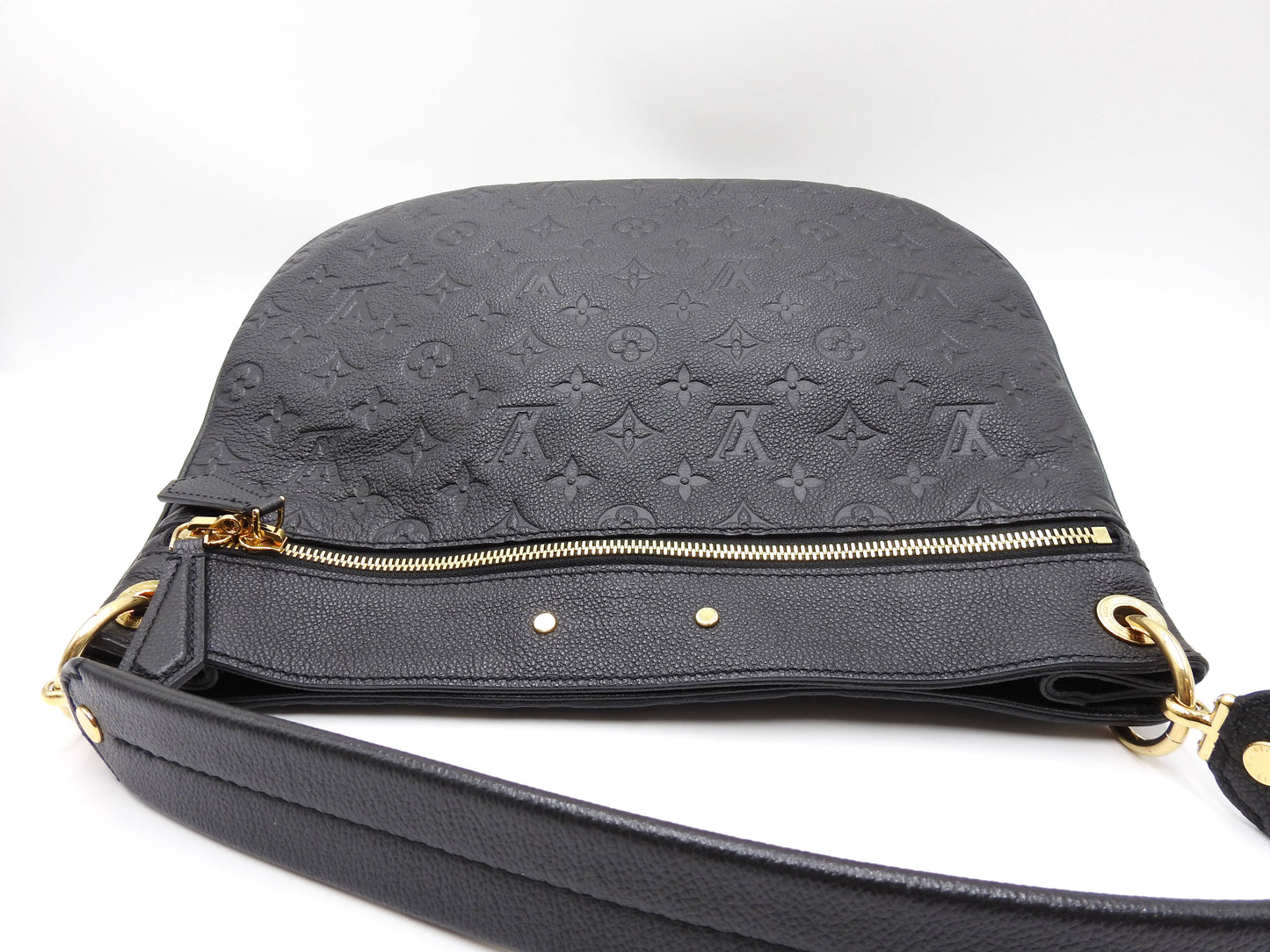 LOUIS VUITTON Spontini 2way Shoulder Bag Monogram Empreinte Black M42819