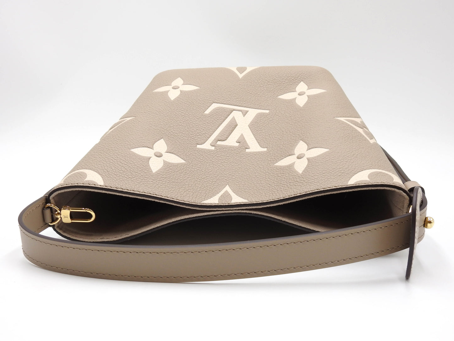 LOUIS VUITTON Monogram Empreinte All In BB 2way Shoulder Bag Beige M13045