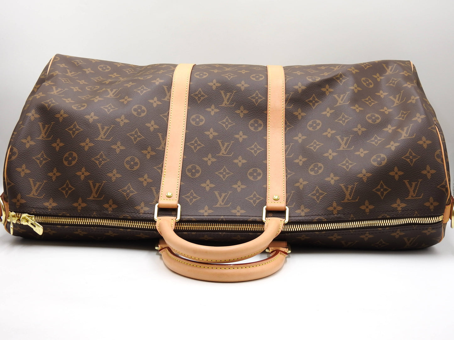 LOUIS VUITTON Monogram Keepall Bandouliere 55 Travel Boston Bag M41424