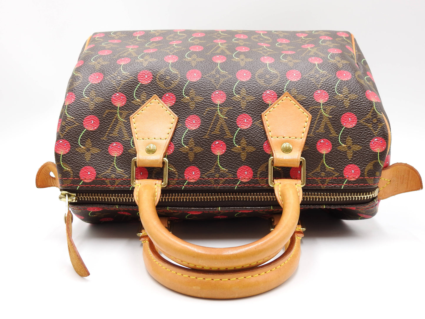 LOUIS VUITTON Monogram Cherry Speedy 25 Hand Bag Boston Bag Canvas M95009