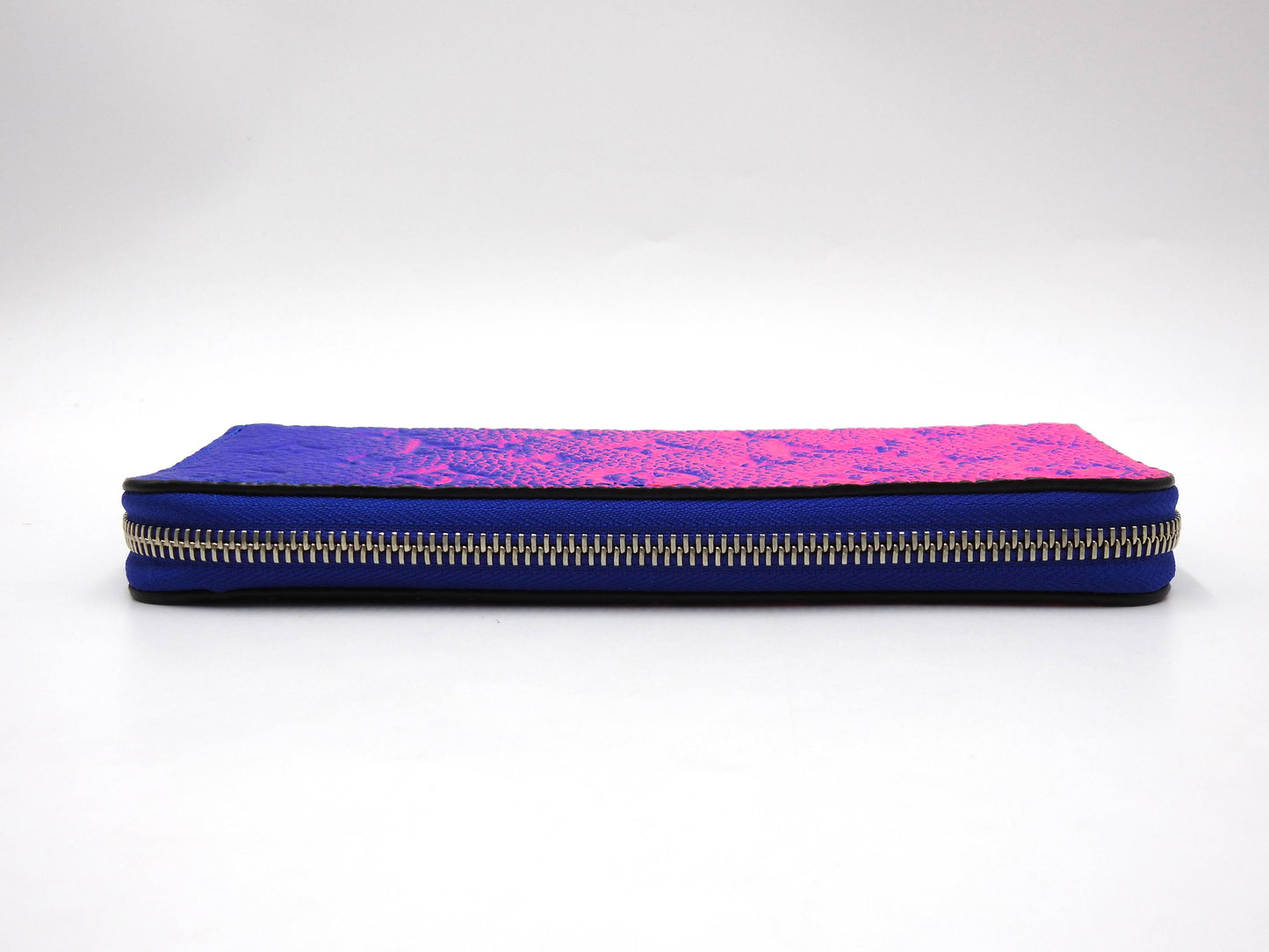 LOUIS VUITTON Monogram Illusion Zippy Wallet Vertical NM Blue Rose M81243