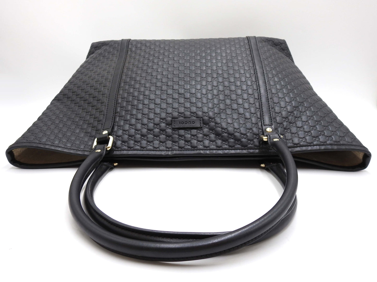 GUCCI Micro Guccissima Joy Shoulder Tote Bag Leather Black 449647 Outlet